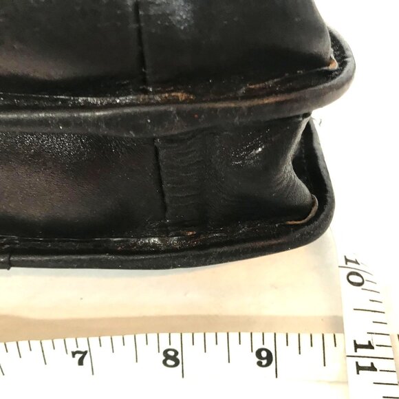 Tuscany Leather Mens Black Leather Crossbody Bag Handmade Italy Adjustable 9X11 - Picture 6 of 12